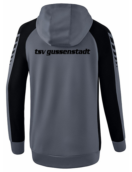 Six Wings Damen Trainingsjacke mit Kapuze inkl. Wappen und Vereinsname (Initialen optional)